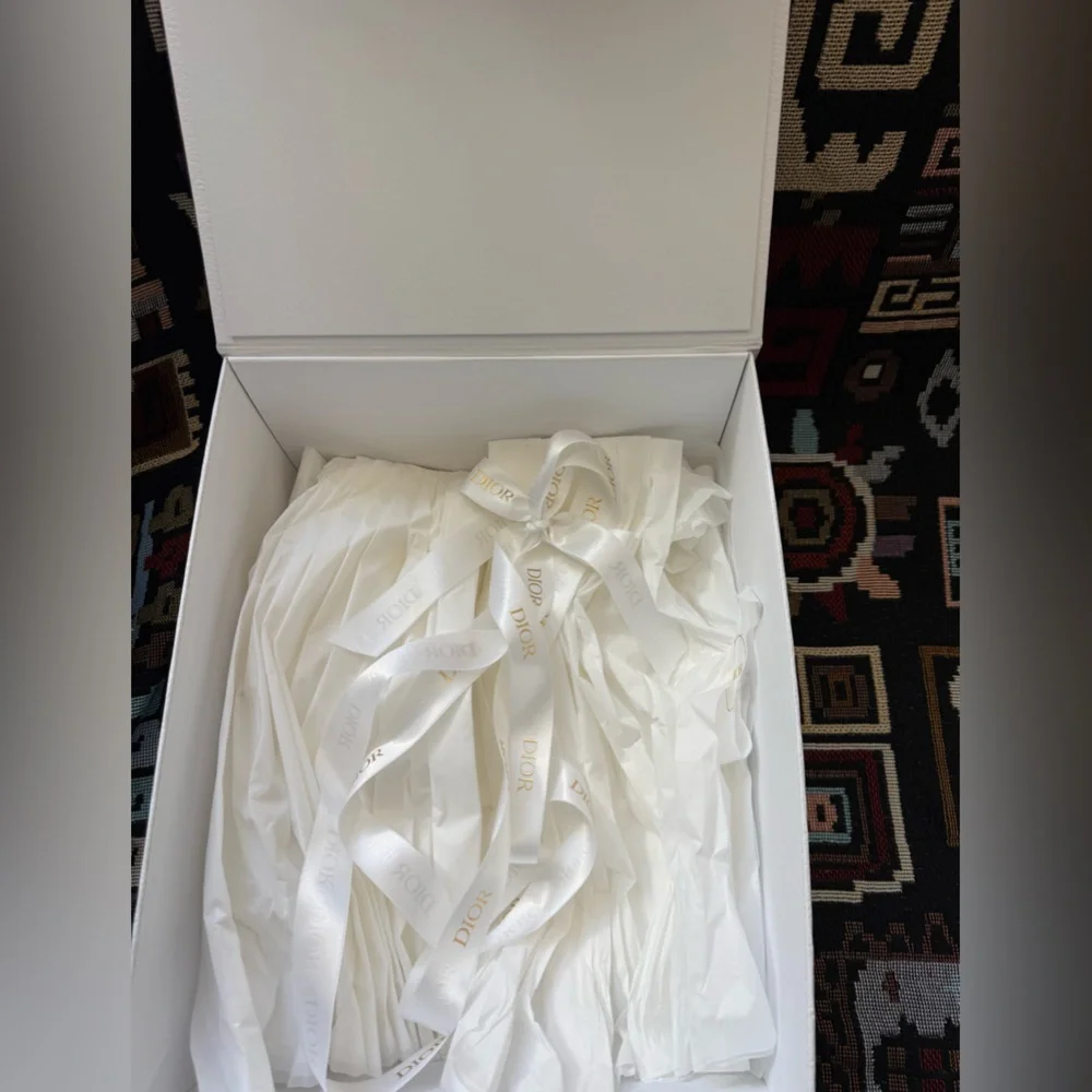 Dior LARGE MAGNETIC Gift Box + Ribbon + Tissues